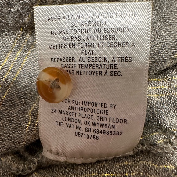 Anthropologie akemi + kin Itzel metallic button down size M VGUC - Picture 10 of 10